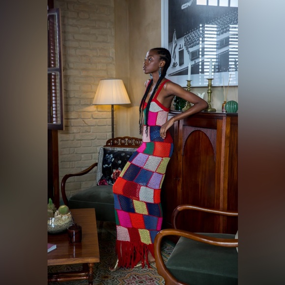 Carolina K Vera Hand Crochet Dress Size XS - Picture 5 of 15